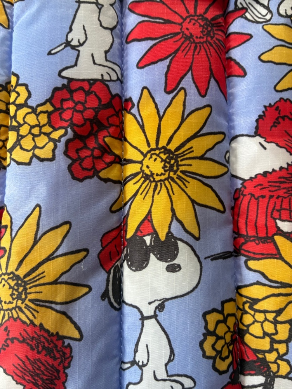 Snoopy Floral Quilted Sleeve Baggu New Laptop Bag - Picture 4 of 8